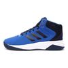 Adidas Cloudfoam Ilation Round Toe Lace-Up Non-Slip Durable Mid-Top Basketball Shoes Unisex Sneakers Blue AQ1558