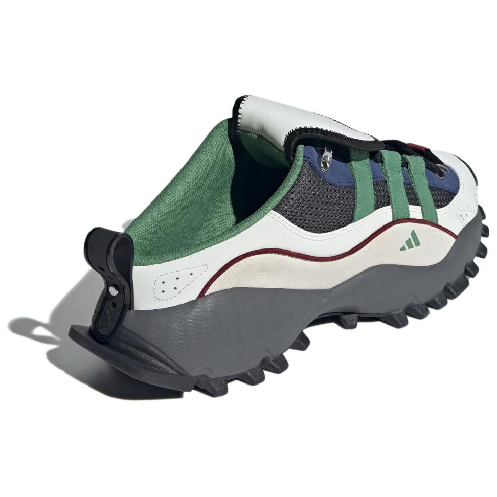 Adidas Seeulater Mule Pohodlné Praktické Protioděrové Protiskluzové Pantofle s uzavřenou špičkou Unisex Pantofle Bílá Zelená Stříbrná JP5552