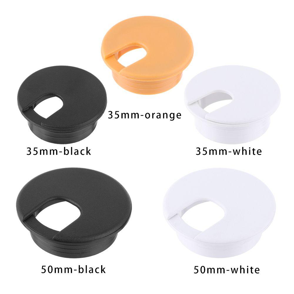35/50mm Practical Cable Clamp Office Organizer Computer Grommet Wire Hole Cover Line Box Desk Table Cable Fastener