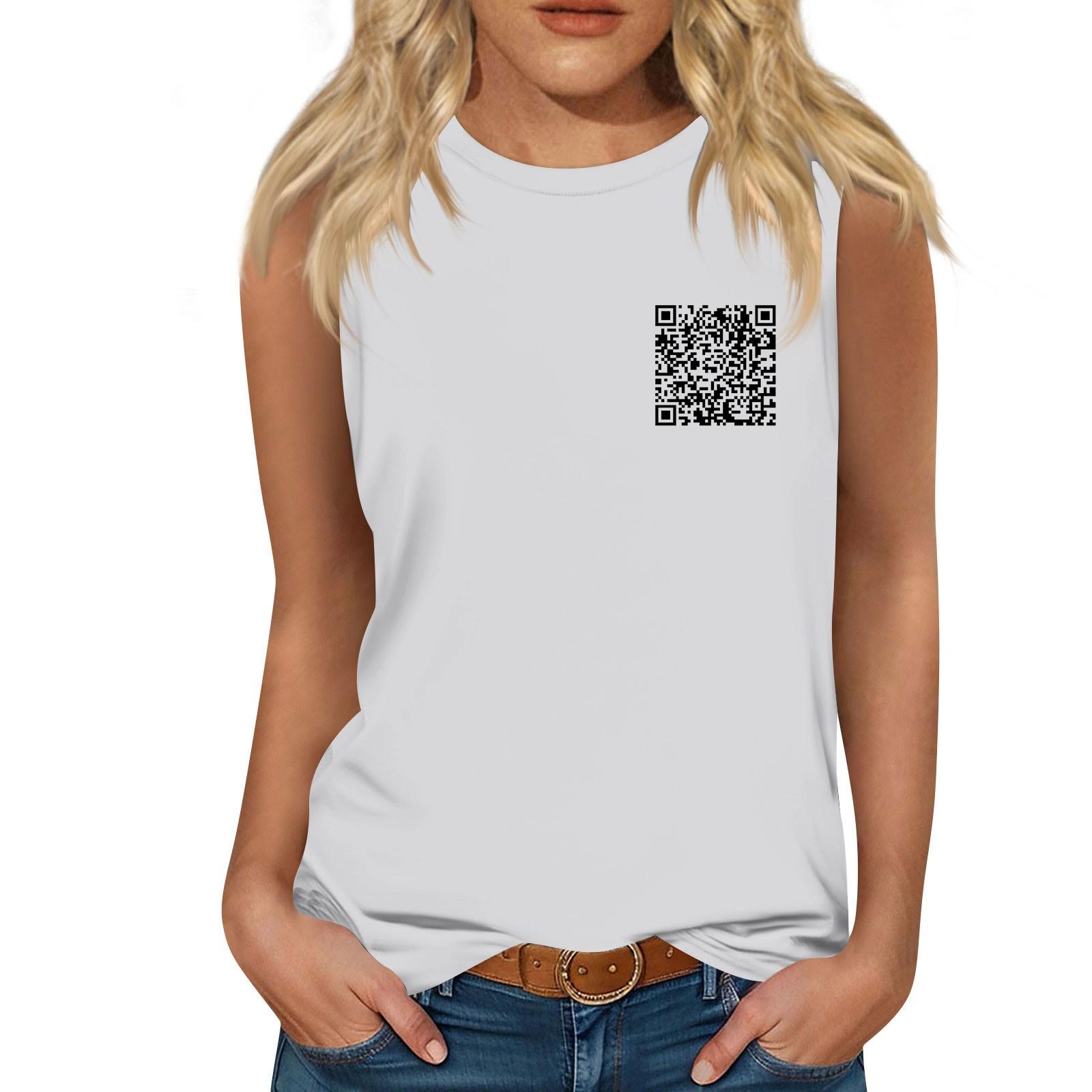 

Женский однотонный жилет с забавным принтом кода XL белый