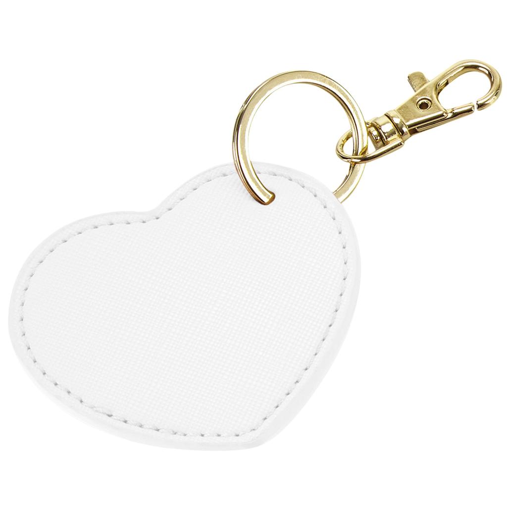 BagBase Boutique Heart Leather-Look PU Keyclip