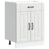 VidaXL Kitchen Cabinet Lucca White Engineered Wood, Sink Cabinet, Kitchen Cabinet with Drawer, Kitchen Cabinet At 853727