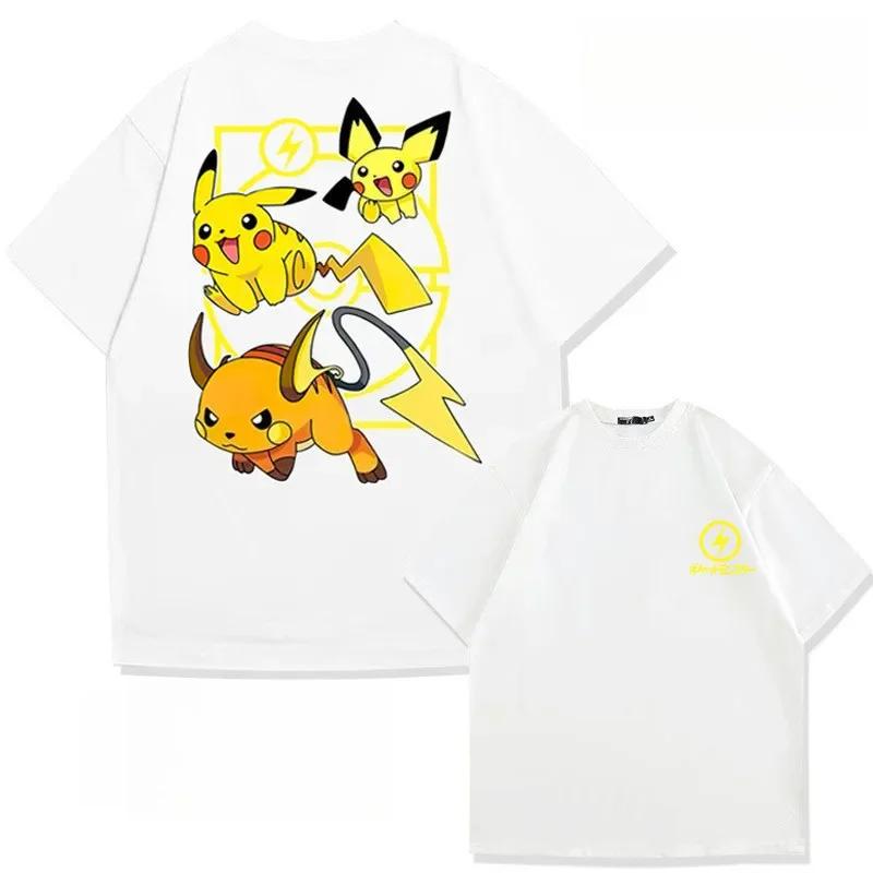 

Pokemon 2026 Summer Men Cotton T - Shirt Streetwear Graffiti Gengar Print Oversized Casual Daily Wear Anime Fans Gift XL