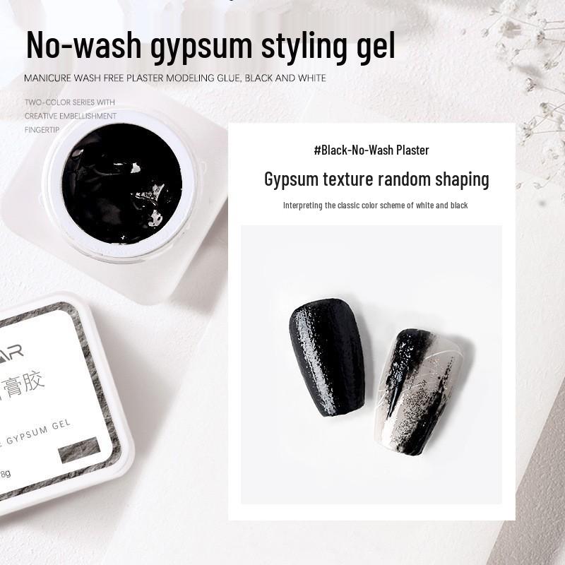 

SULLMAR 3D гель для ногтей без липкого слоя: Черно-белый гель-лак для граффити 8 г