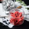 Nordic Style Transparent Glass Storage Bowl for Candy Biscuits Food Organizer Household Salad Dried Fruit Bowl Kitchen Tableware