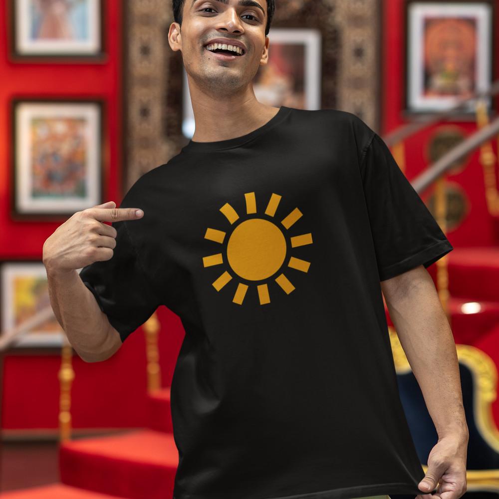 SUNNY WEATHER SYMBOL T-SHIRT - sun happy summer smile mental health be kind hot Unisex T-Shirt XXXL