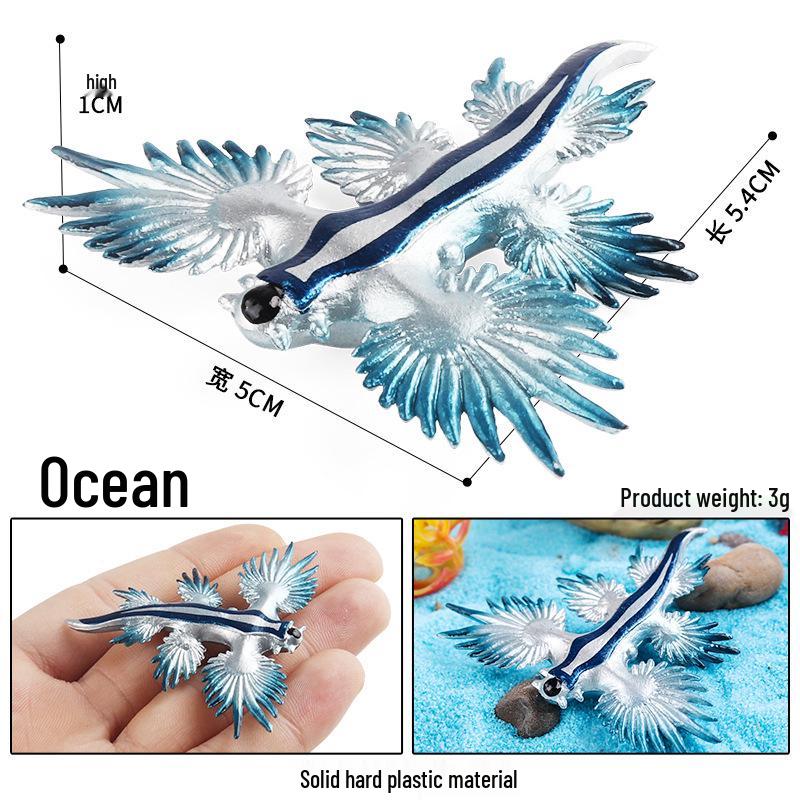 Cross-Border Marine Animal Sandfish & Horse-Face Fish Model Toy Keychain Ornament