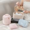 4pcs Velour Cosmetic Bags Set, Large Capacity Handheld Makeup Pouches with Snap Closure, Portable Organizer for Beauty Tools, Unfragranced