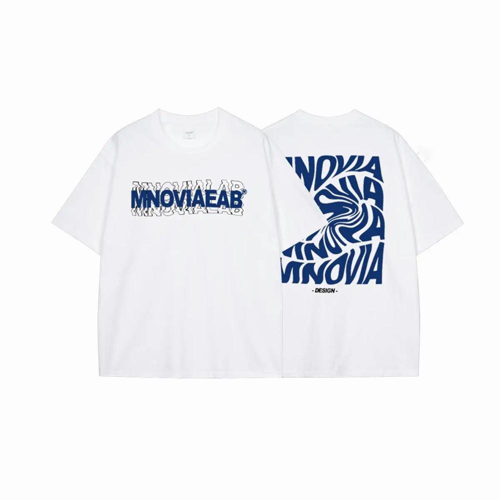 American 210GSM Printed Men's T-shirts Oversized Casual Summer Cotton Short Sleeve Tees Ins Male Top Streetwear Men Clothes