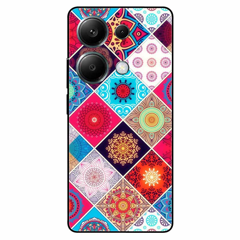For Redmi Note 13 Pro 4G Case Global Silicon Fashion Space Wolf TPU Painted Coque Funda for Xiaomi Redmi Note 13Pro 4G Cover