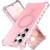For Samsung Galaxy S25 Ultra Magnetic Case Small Wavy Edge PC + TPU Phone Cover