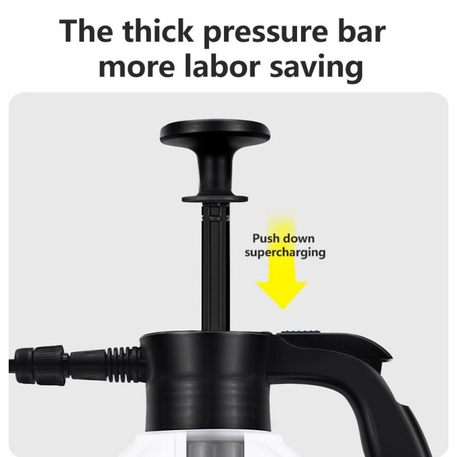 Car Washing Spray Pot Foam Spray Pot 2L Spray Type with Pressure Relief Valve for Household Car Spray Hand Pressure Spray Pot