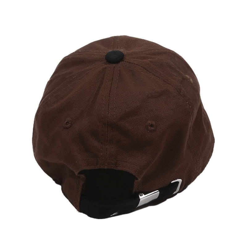 Fashion Korean Style Letter Embroidered Baseball Cap Unisex Street Casual Color Blocking Peaked Cap