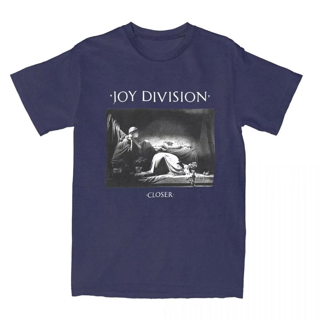 Herr Closer Joy Division T-shirt Musikband 100% Bomull Toppar Nyhet Kortärmad Rundhals T-shirts Presentidé T-shirts