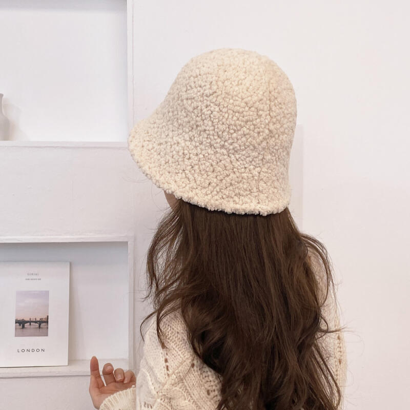 Wool hat, poggle beanie, winter bucket hat black