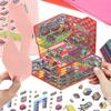Plus Size Retro Esports Room Flip Cover Landscape Sticker Diy 3D Dopamine Color Cabin Miniature Scene Sticker Gift For Kid Child