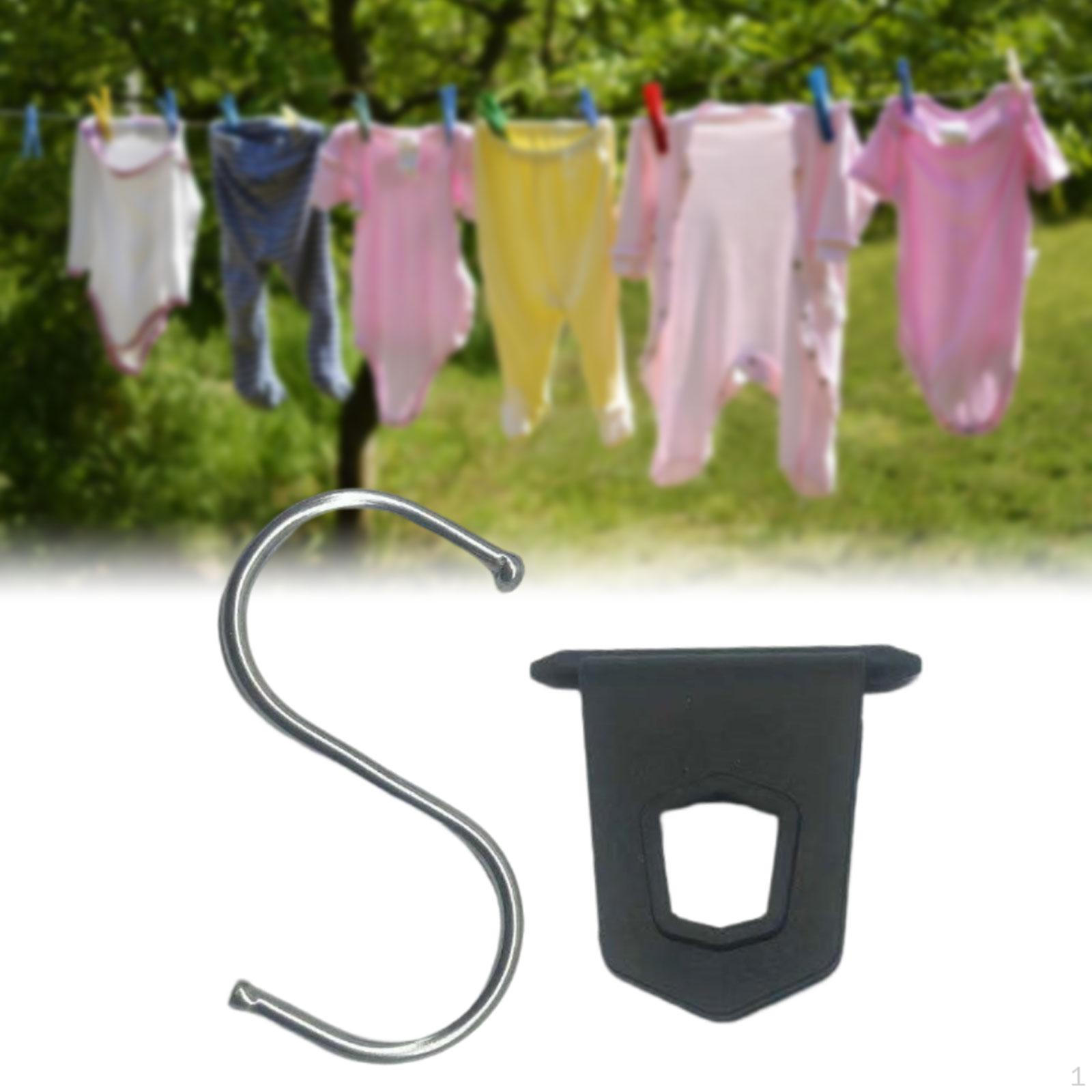 

Heavy-Duty RV Awning Hooks for Outdoor Lighting and Accessories чёрный