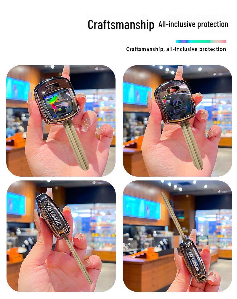 Compatible Lexus Key Case for RX330/IS400/IS200 with Metal Buckle