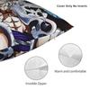 Luffy Anime Square Pillow Case The Straw Hat Crew Cushion Cover Awesome Zipper Decor Throw Pillow Case Cover For Home 18"X18"