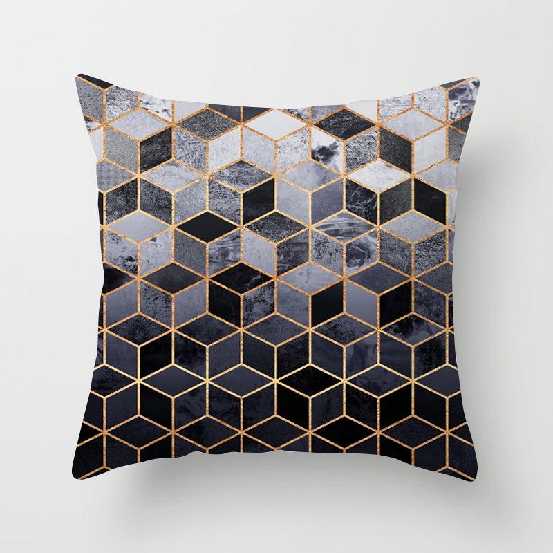 Simple Abstract Geometric Pattern Decorative Pillowcase Living Room Bedroom Square Cushion Pillowcase