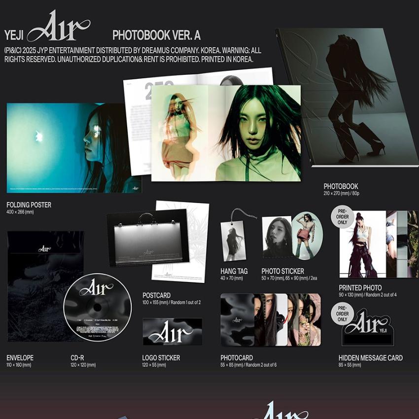 YEJI (ITZY) [Air] 1st SOLO ALBUM (PHOTOBOOK Ver.)