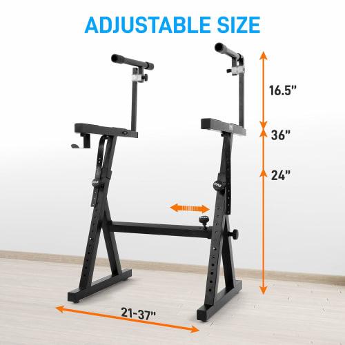 PYLE Heavy-Duty Portable Music Stand, Z-Shaped, Portable, Height-Adjustable, with Second Tier, Ideal for Digital Keyboards, Digital Pianos, and Home S
