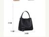 Women's Large Capacity Genuine Leather Drawstring Bucket Bag - Korean Style Fashionable Tote for Commute