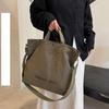 Borsa a tracolla tote in tela retrò giapponese - Borsa a spalla capiente per studenti e pendolari