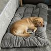 Extra Large Plush Dog Bed Sofa Thickened Super Soft Polyester Pet Mat Dog Crate Mat Bed For Small Medium Large Dog Bed