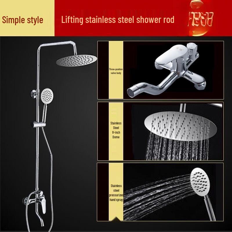 TLXT Black Thermostatic Digital Shower System
