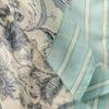 Used [New] [Eternal Leaf] Tassel Stole for Women, Large Scarf, Gauze-like Shawl, Sun Protection, UV Cut, UV Protection FT34509 (03. Leaf Green)