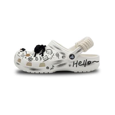 Classic Clog Happy Graffiti Special Gift Bag EVA Fashion Street Hip Hop Hole Shoes Unisex Style