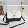 2025 New Style Women's Bag Trendy One-shoulder Crossbody Small Square Bag Fresh, Sweet, Fashionable and Versatile High-end Chain Mobile Phone Bag