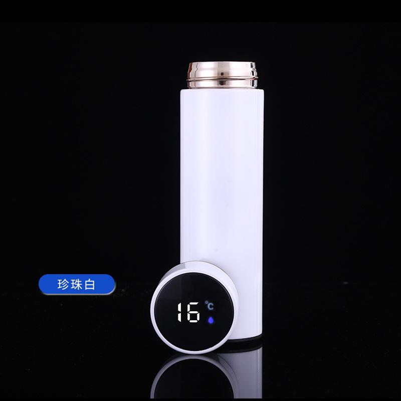 Intelligent Temperature Display Thermos Cup 304 Stainless Steel Car Portable Straight Body Cup Office Business Water Cup Gift Cup