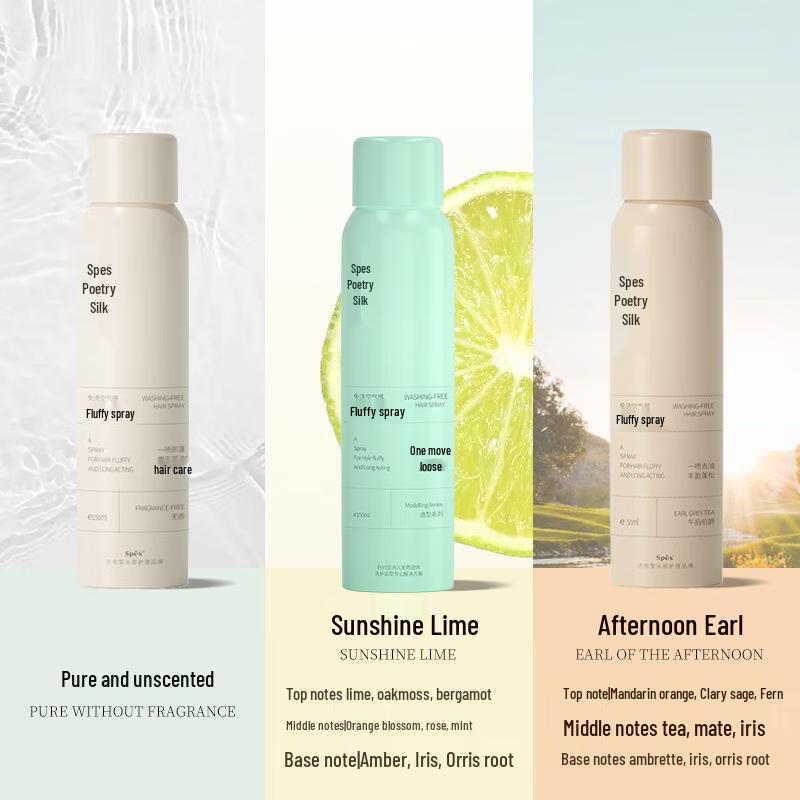 Spes Fragrance-Free No-Wash Dry Hair Spray