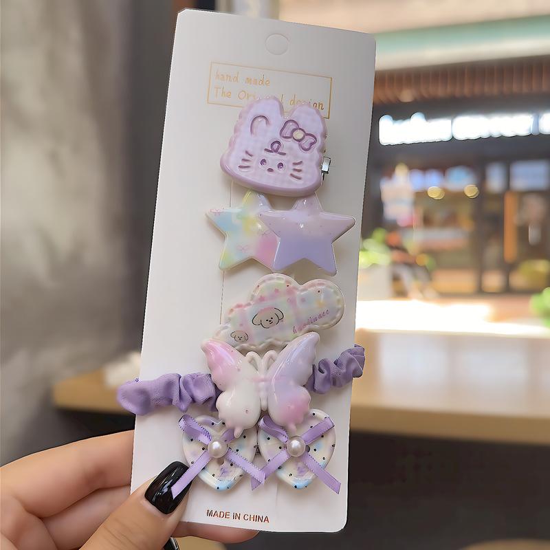 Children'S Hairpin Bag Cloth, Duck Bill Clip Cloth, Bow Root, Princess Hairpin, Cute Little Flower Girl Hair Accessories