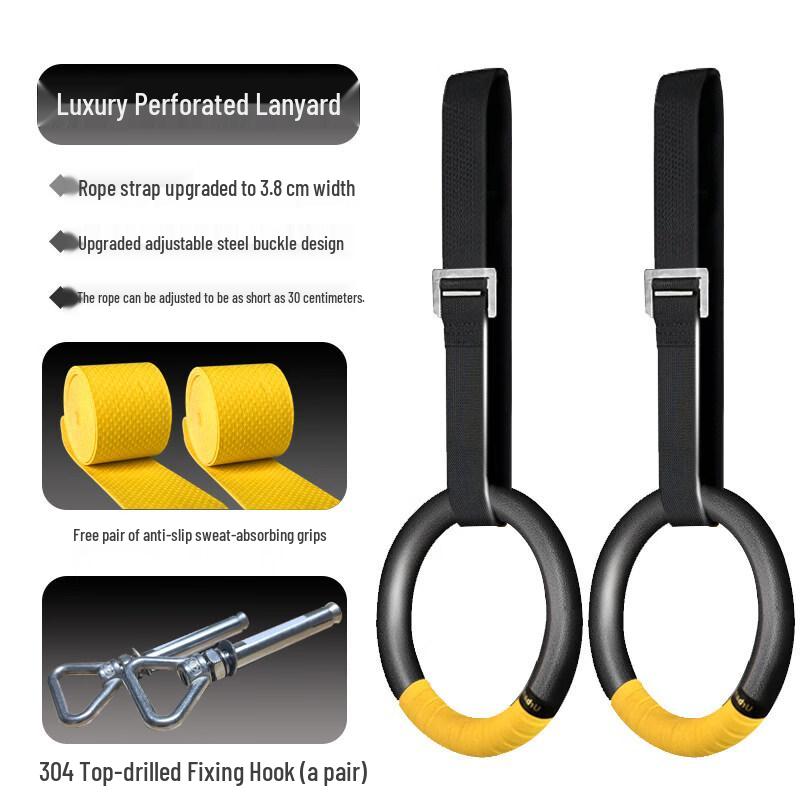 Indoor Gymnastic Rings with Hooks