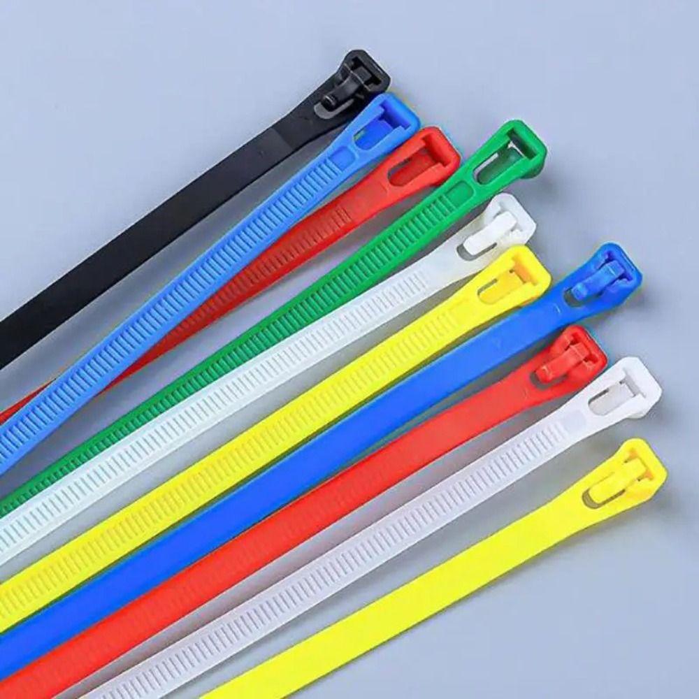 

100pcs Nylon Bundle Belt Random Colors Strapping Tape Household Goods Cable Ties Home 100pcs