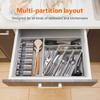 Silverware Silverware Tray for Kitchen Plastic Flatware Tableware Silverware Drawer Organizer Utensil Organizer with Li&Zhao Organizer, Drawer,