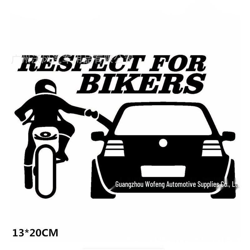 Respect for Bikers Motorcycle Laser Sticker D244