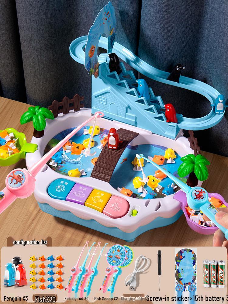 

Многофункциональная рыболовная игрушка для малышей от 1 до 3 лет, идеальный подарок на день рождения для мальчиков и девочек