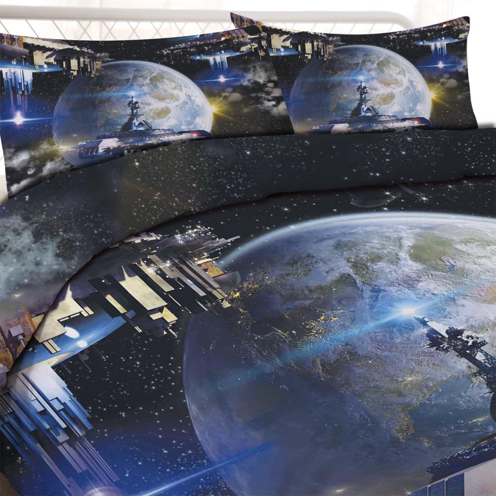 3d Duvet Cover Bedding Set 240x220 Twin Queen King Size Comforter Double Bed Quilt Cover 135 Euro Bed Linen Bedclothe Set Space