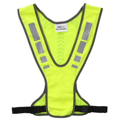 High Visibility Safety Vest Outdoor Sports Running Cycling Reflective Vest with Pocket