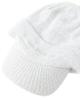New Balance Women's Golf Knit Cap with Brim (Lamé Knit with Brand Logo) / 012-5287519 030_White