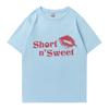 New in Sabrina Carpenter Sweet Fashion Yk TShirt Unisex Women Oversized Cute Short Sleeve T Shirts Unisex Cotton Clothing
