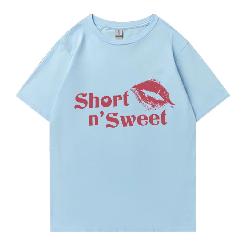 New in Sabrina Carpenter Sweet Fashion Yk TShirt Unisex Women Oversized Cute Short Sleeve T Shirts Unisex Cotton Clothing