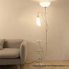 Nordic Modern Minimalist Floor Lamp with Remote Control and Coffee Table Storage for Bedroom, Living Room, or Bedside