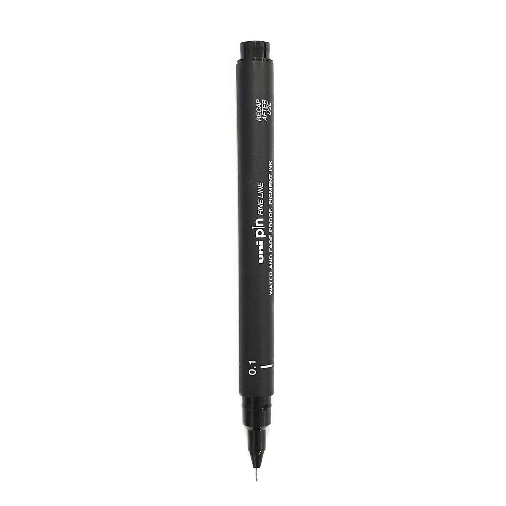 uni-ball PIN-200 Fineliner Drawing Pen 0.01 mm Black Waterproof Pigment Ink For Artists Office School Pack