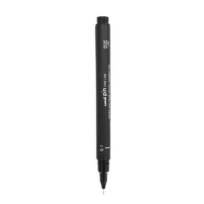 Uni-Ball PIN-200 Fineliner Drawing Pen 0.01 Mm Black Waterproof Pigment Ink For Artists Office School Pack