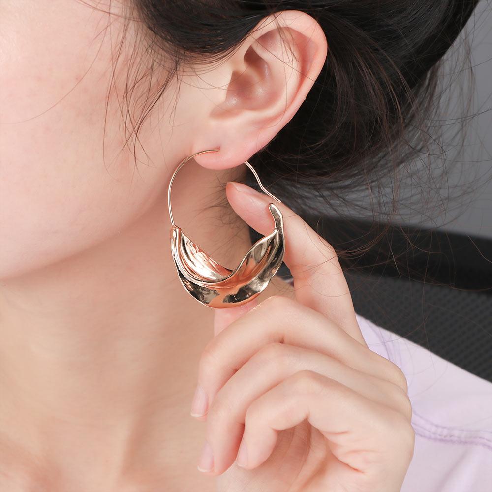 Geformte Stereoskopische Party Schmuck Creolen Hängeohrringe Mode Accessoires Hängende Ohrringe